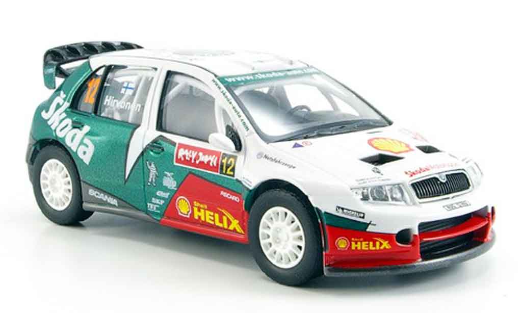 Skoda Fabia WRC 1/43 Abrex WRC evo ii hirvonen rallye japan 2005 diecast model cars
