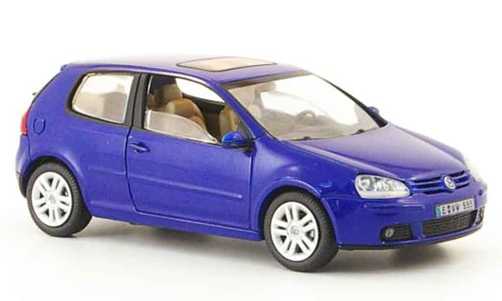 Volkswagen Golf V 1/43 Schuco V blue 3 portes diecast model cars