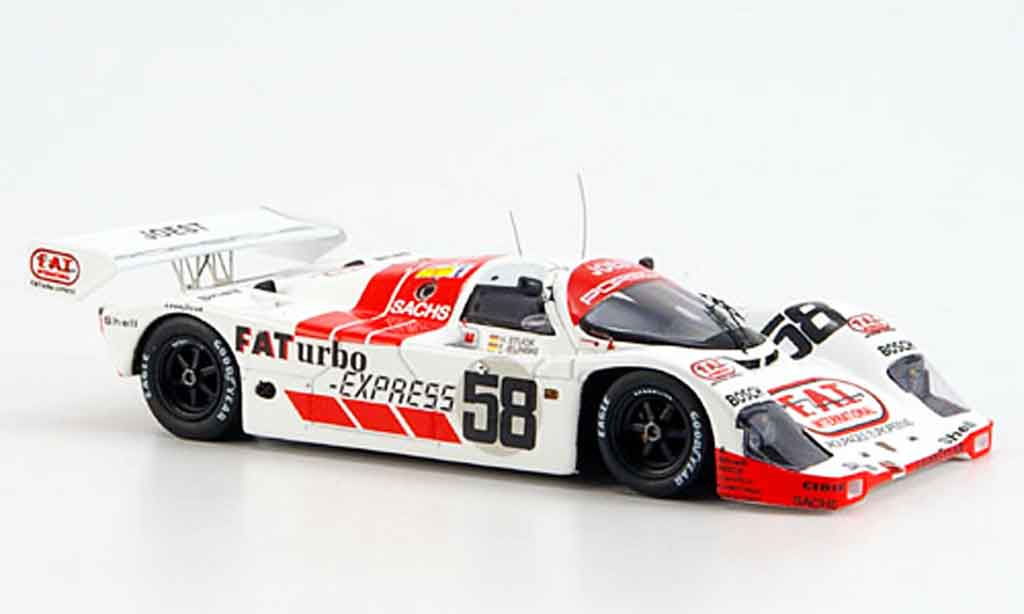 Porsche 962 1991 1/43 Spark 1991 No.58 Joest Siebter 24h Le Mans diecast model cars