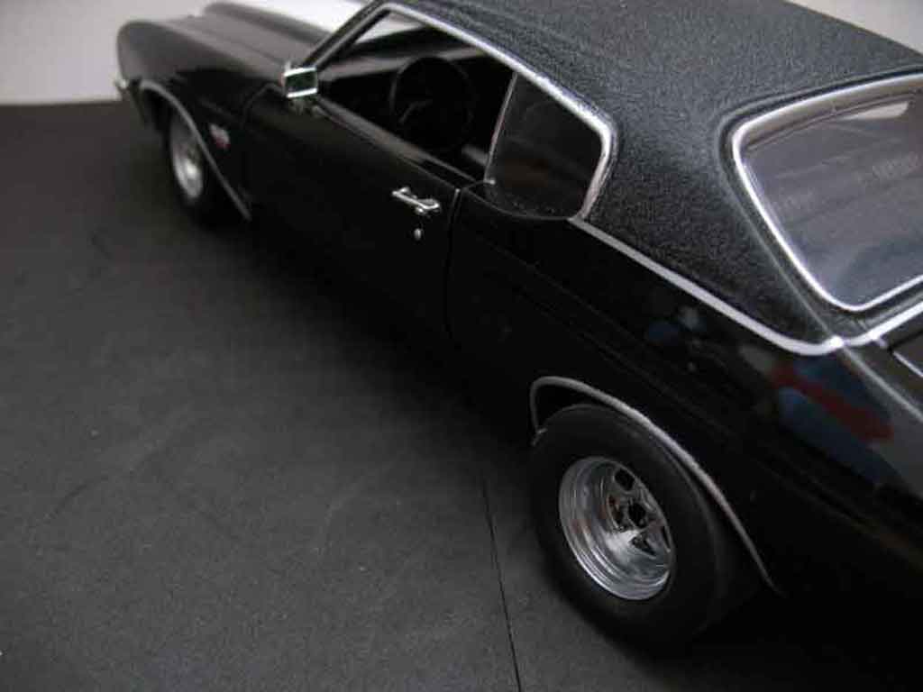 Chevrolet Chevelle tuning 1970 ss black jantes drag 1/18 Ertl