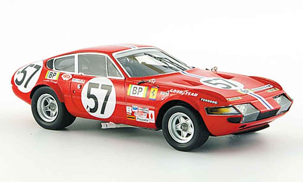 Ferrari 365 GTB/4 1/43 Red Line GTB/4 no.57 nart 24h le mans 1972 diecast model cars