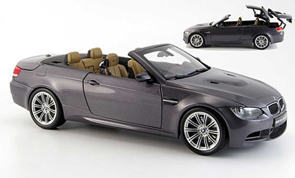 Bmw M3 E93 1/18 Kyosho E93 cabriolet grey 2008 diecast model cars