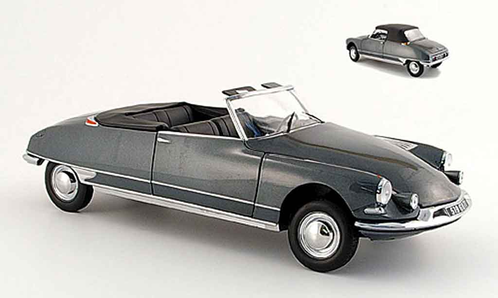 Citroen DS 19 1/18 Norev 19 cabriolet grey 1961 diecast model cars