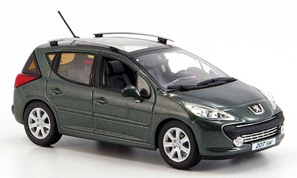 Peugeot 207 SW 1/43 Norev SW grey 2008 diecast model cars