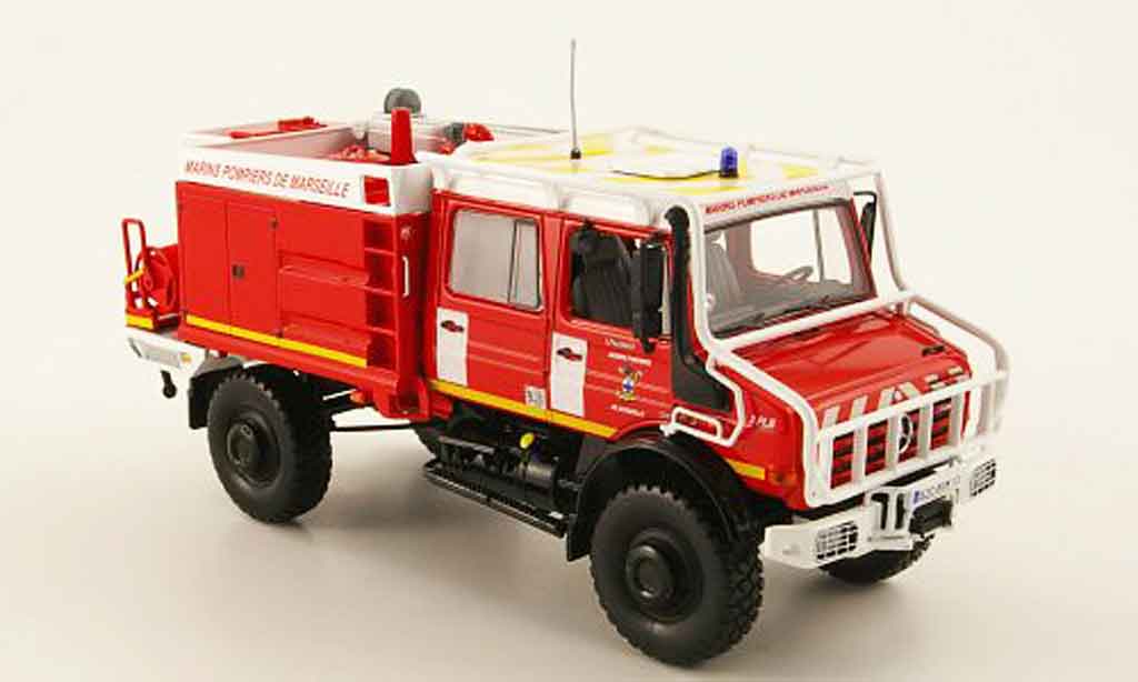 Mercedes Unimog 1/43 Norev U 5000 Fire brigade de Marseille pompier diecast model cars