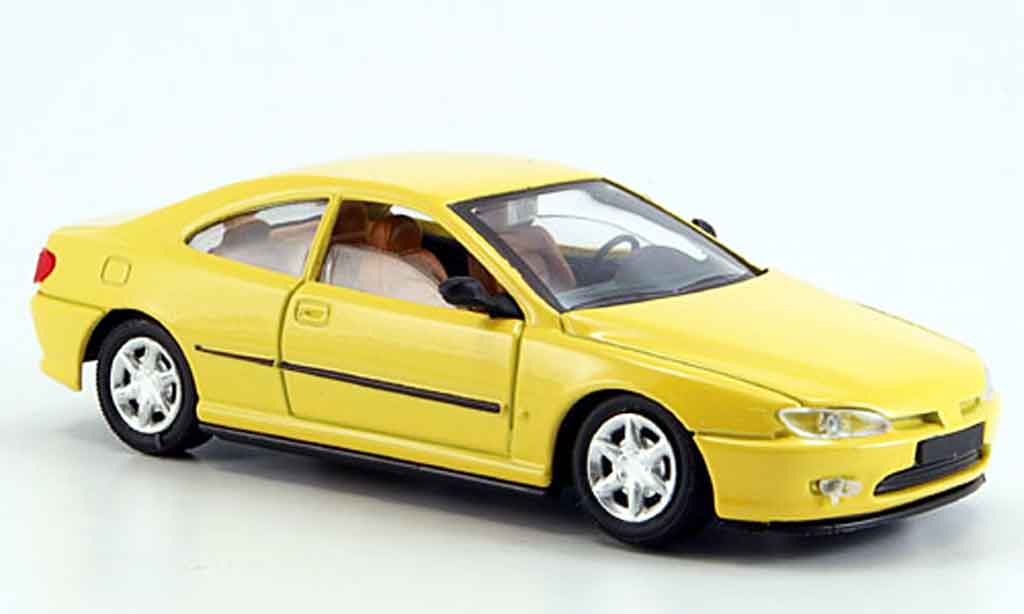 Peugeot 406 1/43 Solido coupe yellow diecast model cars