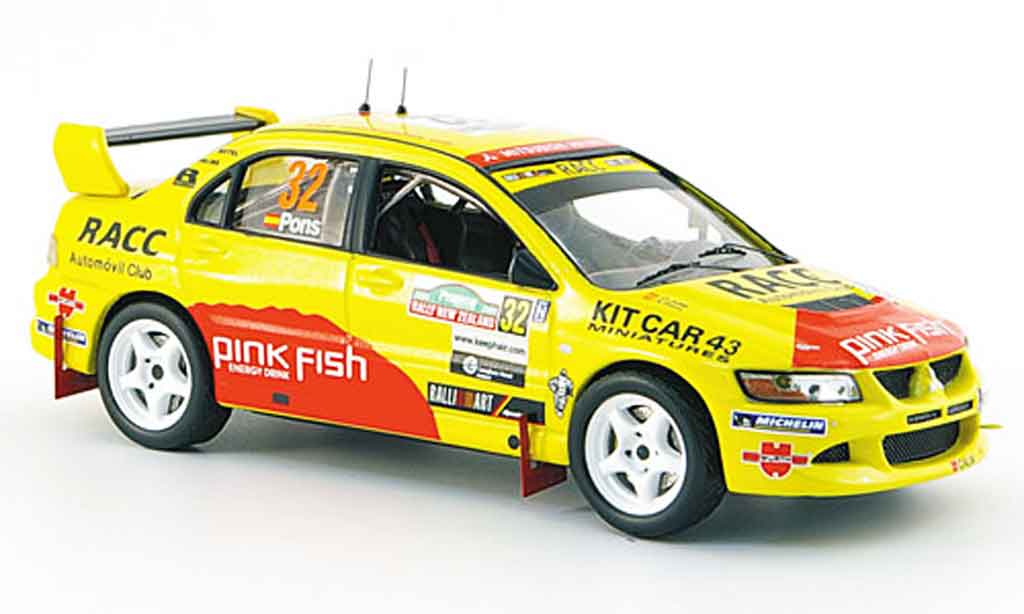 Mitsubishi Lancer Evolution VIII 1/43 IXO Evolution VIII No.32 Rally Neu Seeland 2005 diecast model cars