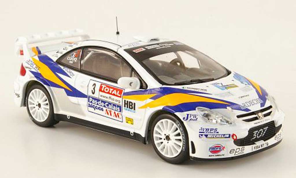 Peugeot 307 WRC 1/43 IXO WRC No.3 Cuoq/Pain Rally Touquet 2006 diecast model cars