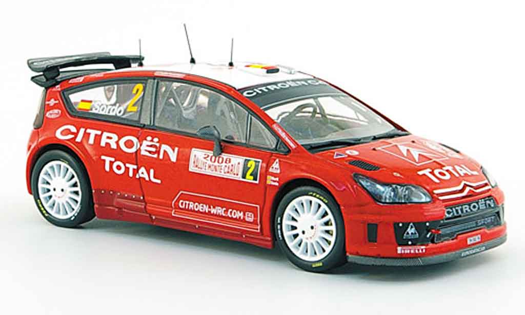 Citroen C4 WRC 2008 1/43 IXO WRC 2008 no.2 elfter rallye monte carlo diecast model cars