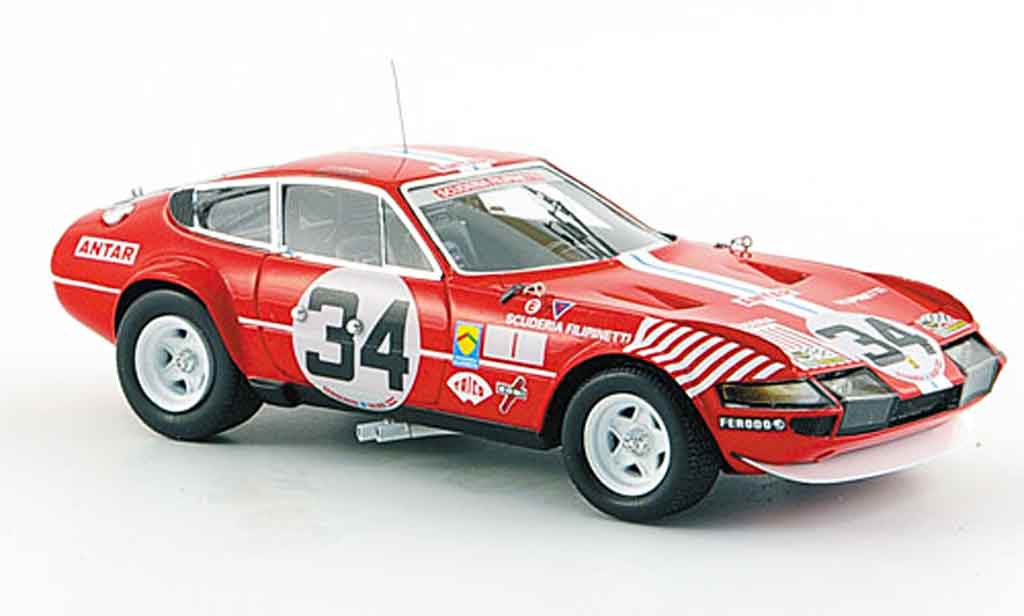 Ferrari 365 GTB/4 1/43 Red Line GTB/4 no.34 siebter le mans 1972 diecast model cars