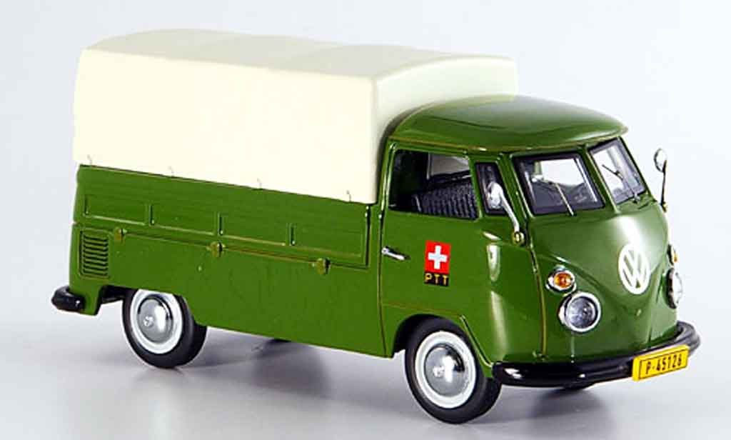 Volkswagen Combi 1/43 Schuco t 1 ptt storungsdienst pritsche plane diecast model cars