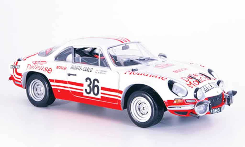 Alpine A110 1/18 Solido no.36 rallye monte carlo 1973 diecast model cars