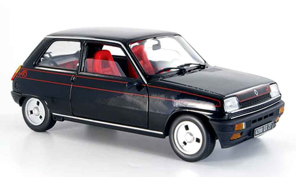 Renault 5 Alpine 1/18 Solido Alpine black 1977 diecast model cars