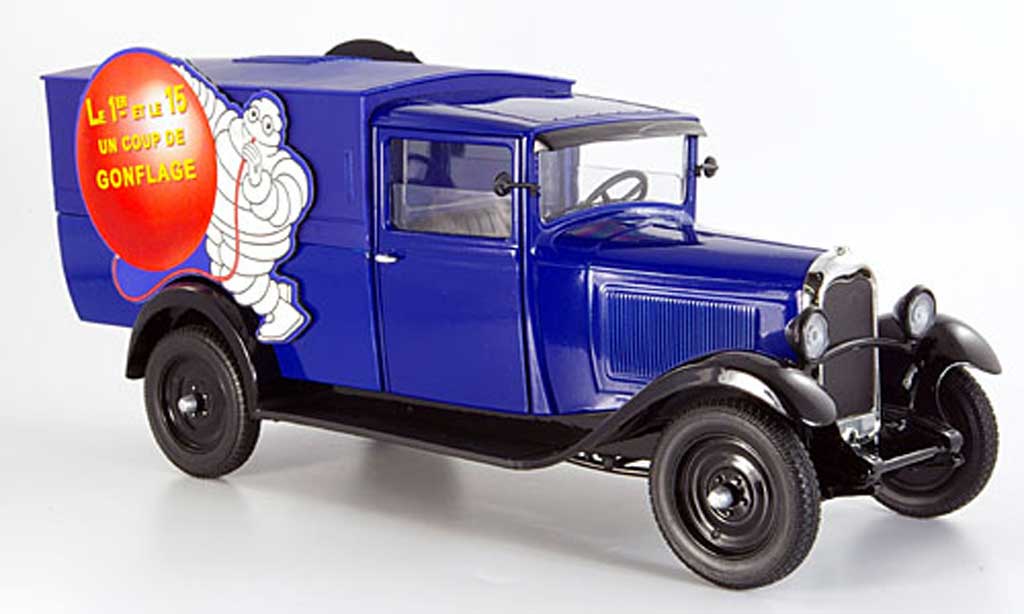 Citroen C4 1930 1/18 Solido 1930 lieferwagen michelin un coup de conflage diecast model cars