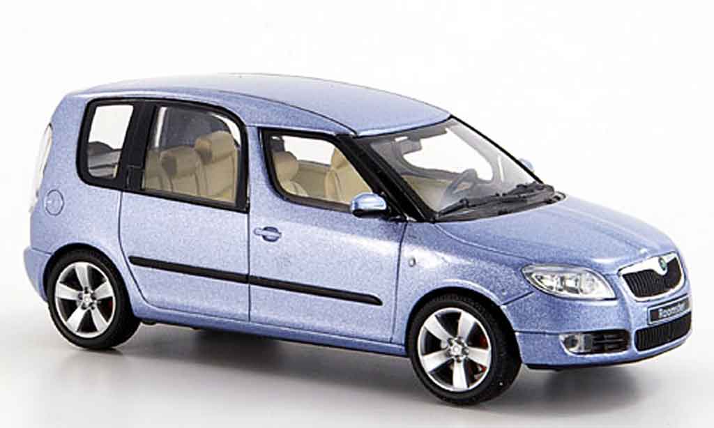Skoda Roomster 1/43 Abrex grey metallisee blue 2006 diecast model cars