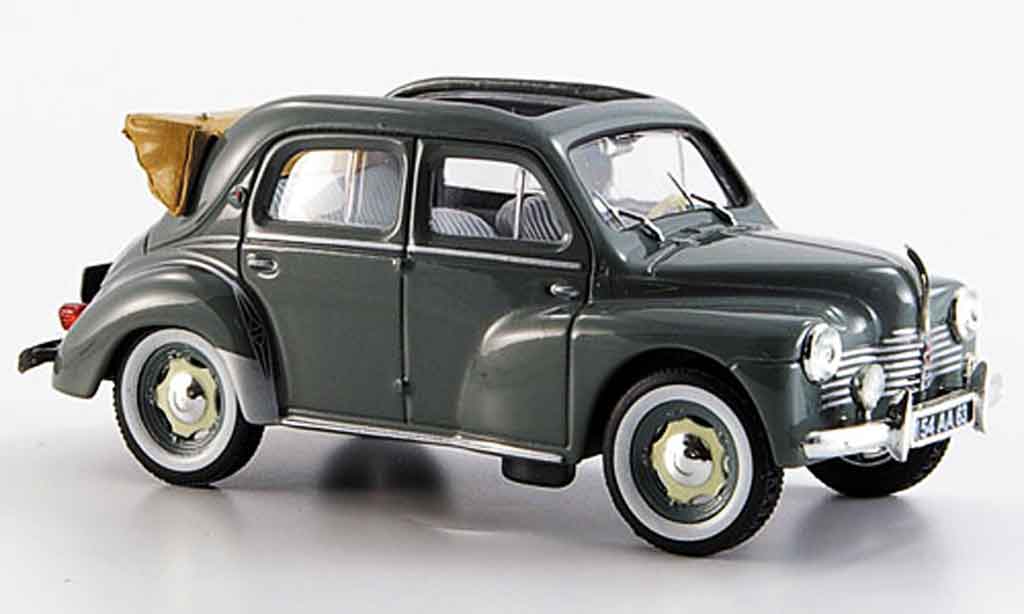 Renault 4CV 1/43 Eligor cabriolet grey 1953 diecast model cars