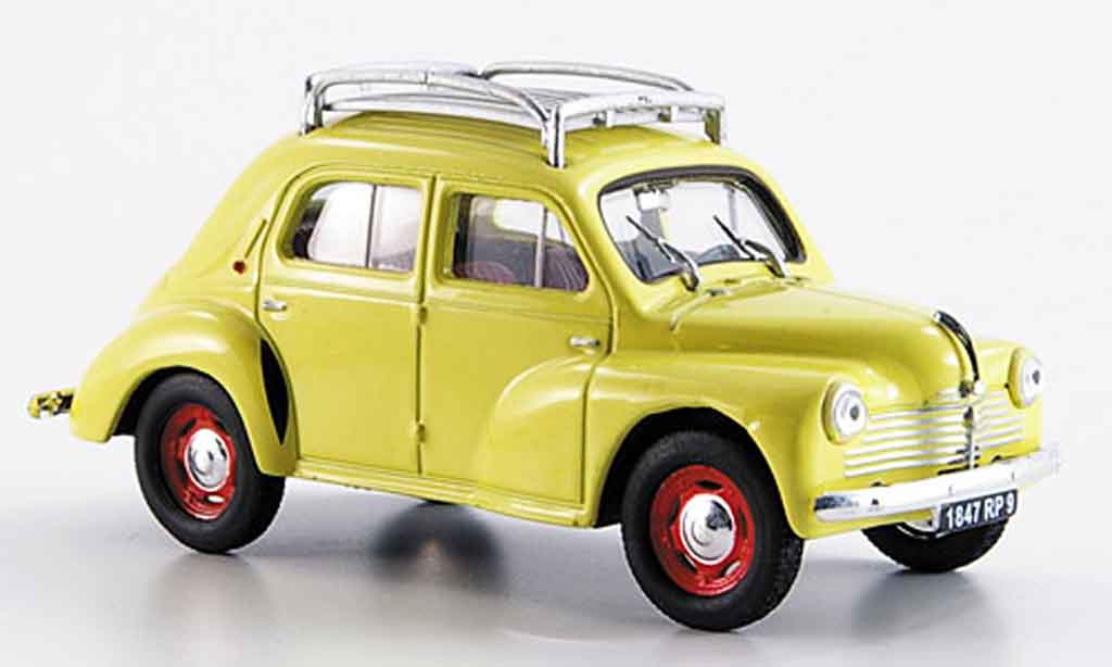 Renault 4CV 1/43 Eligor r 1060 avec barres de toit 1947 diecast model cars