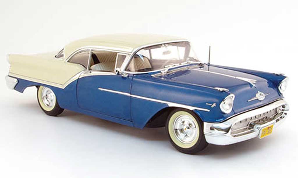 Oldsmobile Super 88 1/18 Highway 61 blue white 1957 diecast model cars