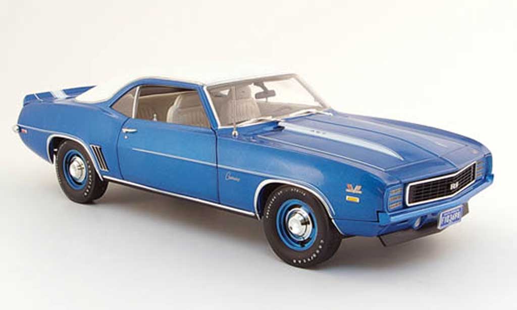 Chevrolet Camaro ZL1 1/18 Highway 61 ZL1 zl-1 copo rs 427 blue white 1969 diecast model cars