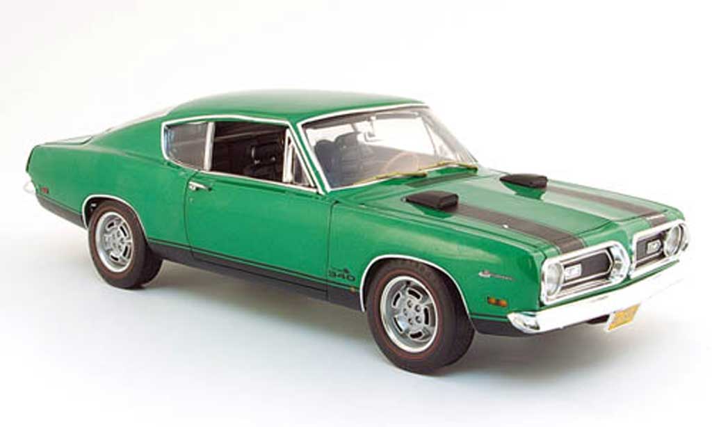Plymouth Barracuda 1969 1/18 Highway 61 1969 340 grun diecast model cars
