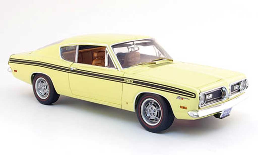 Plymouth Barracuda 1969 1/18 Highway 61 1969 formula s 383 yellow diecast model cars