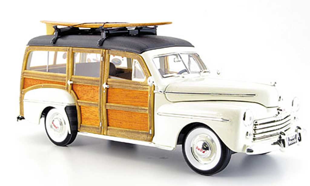 Ford Woody 1/18 Yat Ming white 1948 diecast model cars