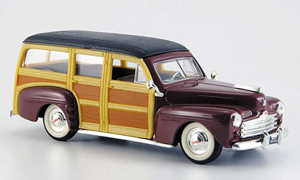 Ford Woody 1/43 Yat Ming brown/black 1948 diecast model cars