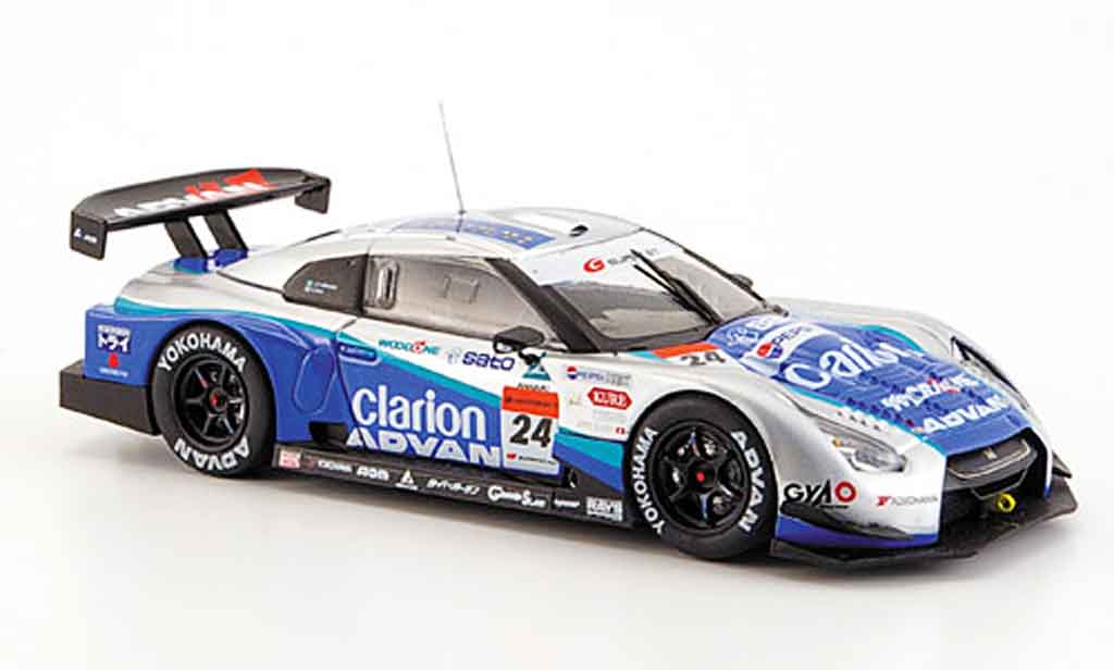 Nissan Skyline R35 1/43 Ebbro JGTC R35 GT R Woodone Advan No.24 Clarion Super GT 2008 diecast model cars