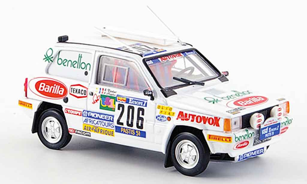 Fiat Panda 1/43 Brumm 4X4 No.206 Rally Paris Dakar 1984 diecast model cars