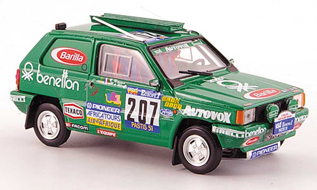Fiat Panda 1/43 Brumm 4X4 No.207 Rally Paris-Dakar 1984 De Labriffe/Devoyon diecast model cars