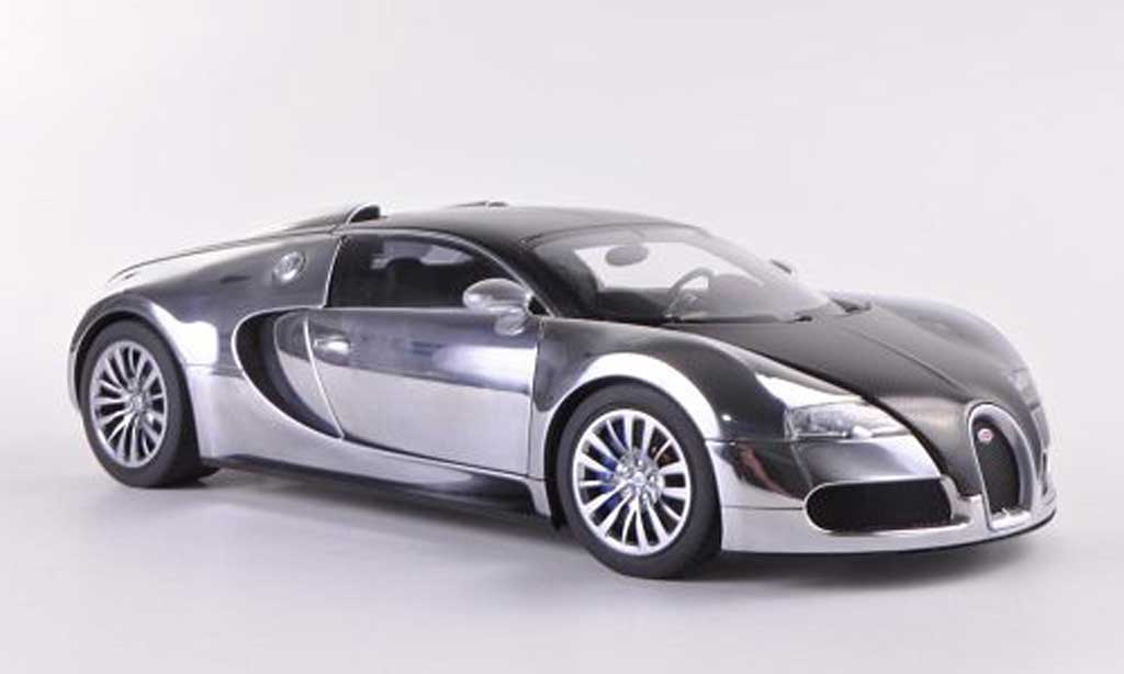 Bugatti Veyron 16.4 1/18 Autoart 16.4 EB chrom/carbon Pur Sang Edition 2008 diecast model cars