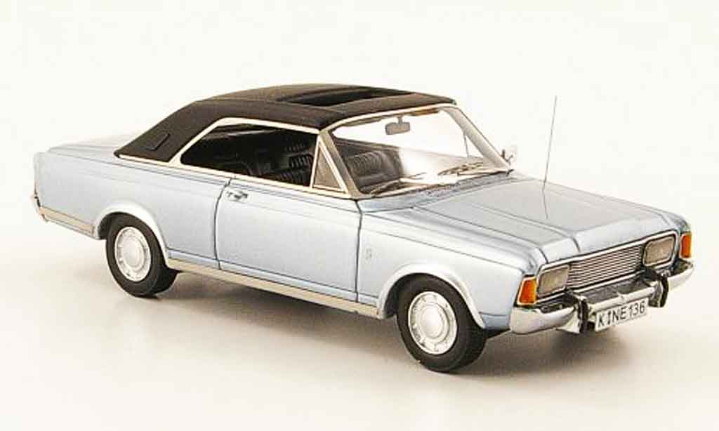 Ford Taunus 1971 1/43 Neo 1971 (P7b) 20M Coupe blue black diecast model cars