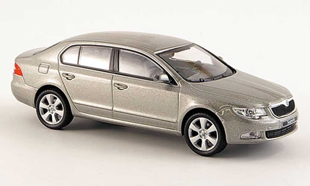 Skoda Superb 2009 1/43 Abrex 2009 II beige diecast model cars