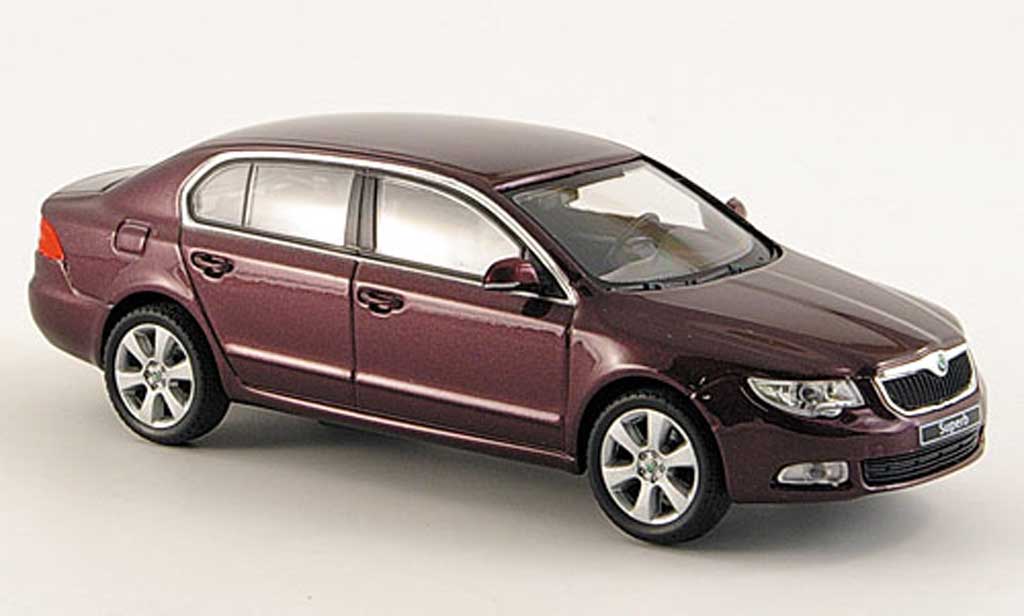 Skoda Superb 2009 1/43 Abrex 2009 II red diecast model cars