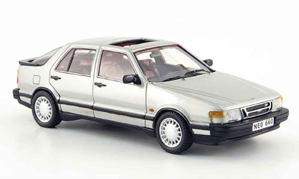 Saab 9000 Turbo 1/43 Neo Turbo grey 1988 diecast model cars
