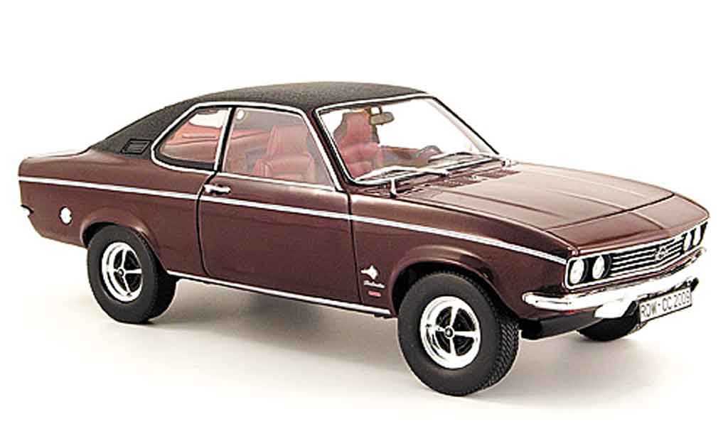 Opel Manta A 1/18 Norev A berlinetta red/black diecast model cars