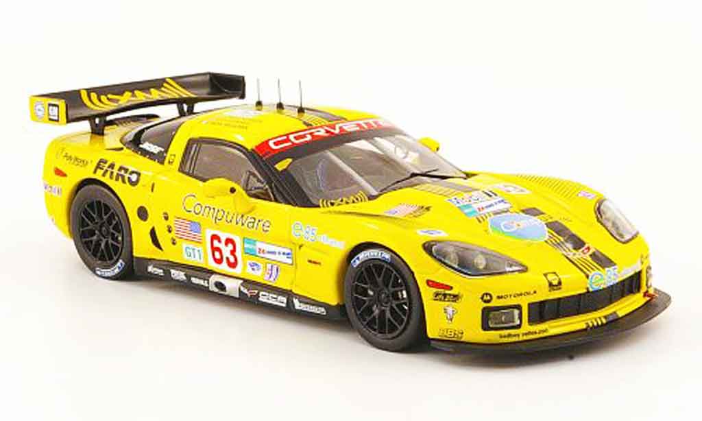 Chevrolet Corvette C6 1/43 IXO C6 R No.63 Compuware 24h Le Mans 2008 diecast model cars