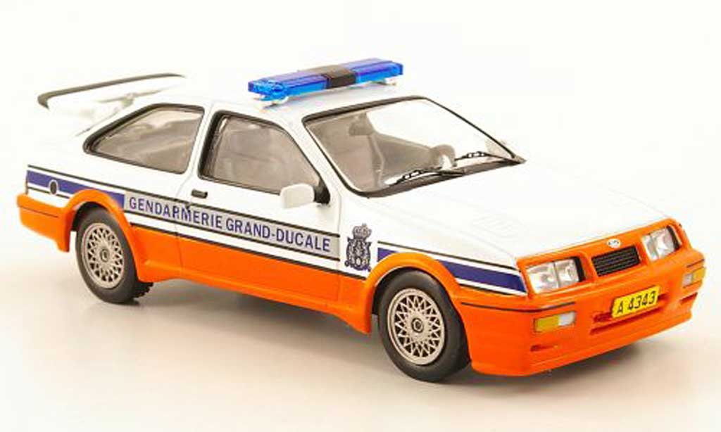 Ford Sierra Cosworth RS 1/43 IXO Cosworth RS Cosworth Gendarmerie Grand-Ducale (L) 1988 diecast model cars