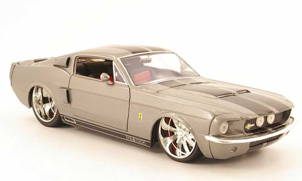 Shelby GT 500 1/18 Jada Toys kr grey/black 1967 diecast model cars