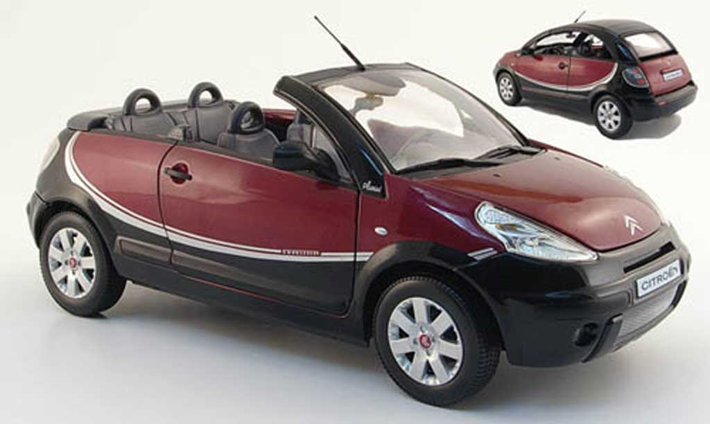 Citroen C3 Charleston 1/18 Norev Charleston pluriel red/black 2008 diecast model cars