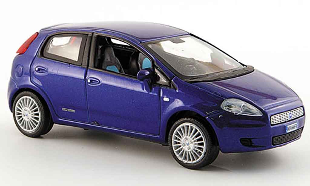 Fiat Punto Grande 1/43 Norev Grande blue funfturig 2005 diecast model cars