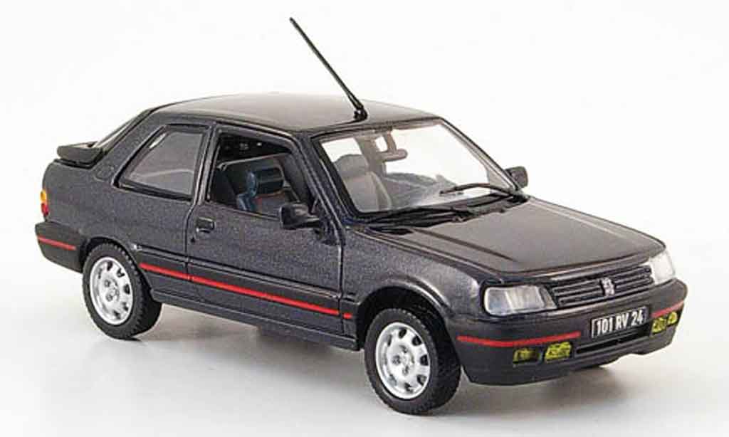 Peugeot 309 GTI 1/43 Norev GTI anthrazit 1987 diecast model cars