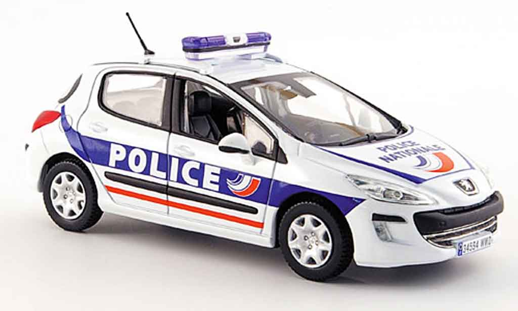 Peugeot 308 1/43 Norev police funfportes police 2008 diecast model cars