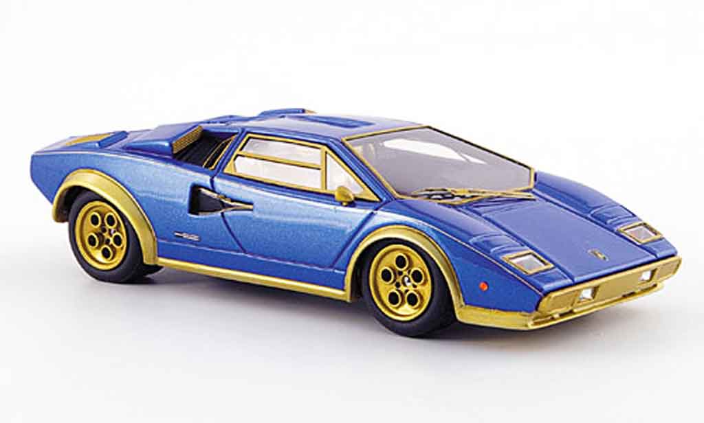 Lamborghini Countach LP 500 1/43 Look Smart LP 500 s walterwolf blue mattor diecast model cars