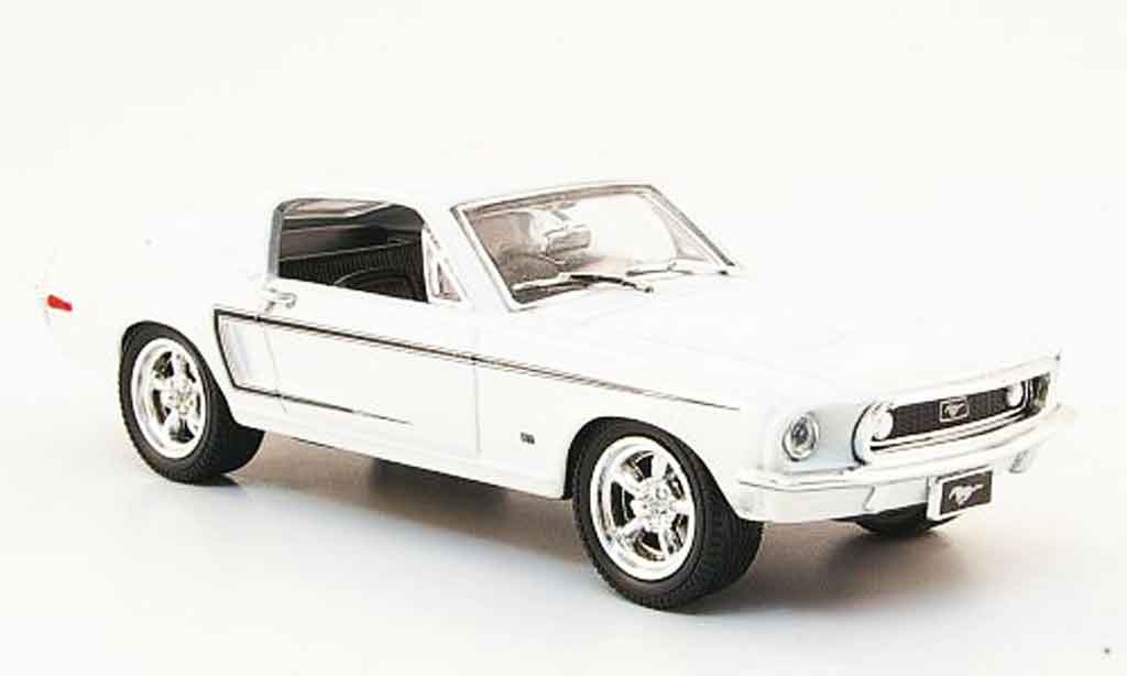 Ford Mustang 1968 1/43 Yat Ming 1968 white 1968 diecast model cars