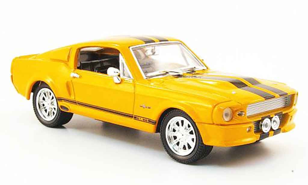 Shelby GT 500 1/43 Yat Ming orange black 1967 diecast model cars