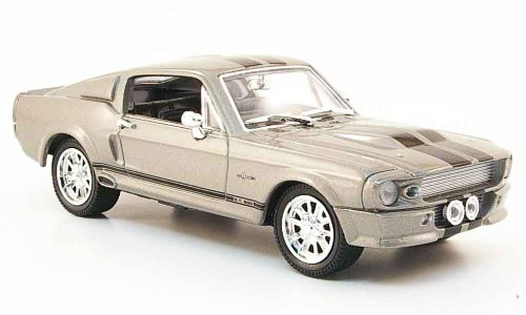 Shelby GT 500 1/43 Yat Ming grey black 1967 diecast model cars