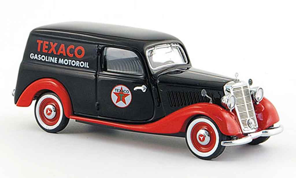 Mercedes 170 1/43 Schuco V Kasten Texaco black red diecast model cars