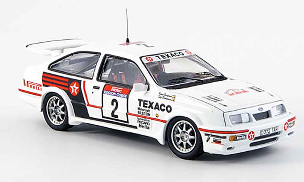 Ford Sierra Cosworth RS 1/43 Trofeu Cosworth RS Cosworth No.2 Texaco Tour de Corse 1987 diecast model cars