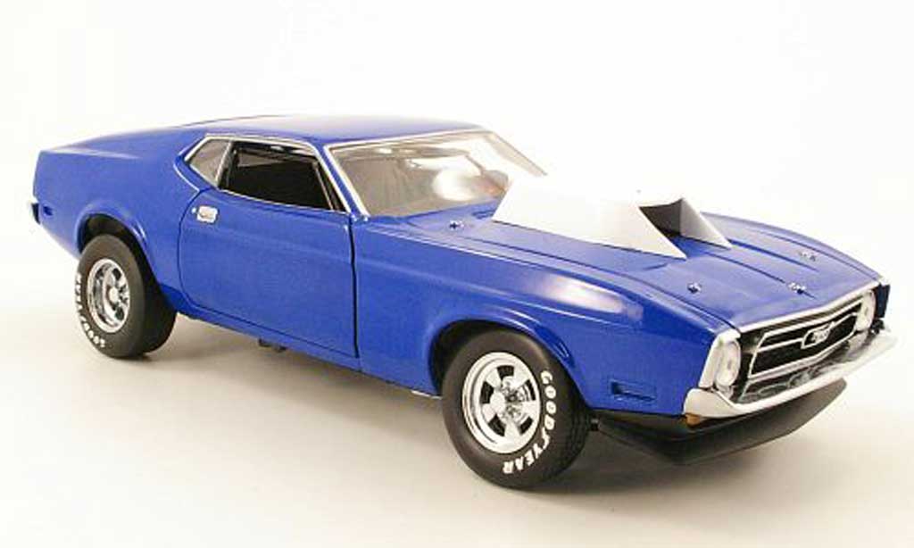 Ford Mustang 1971 1/18 Sun Star 1971 pro stock blue diecast model cars
